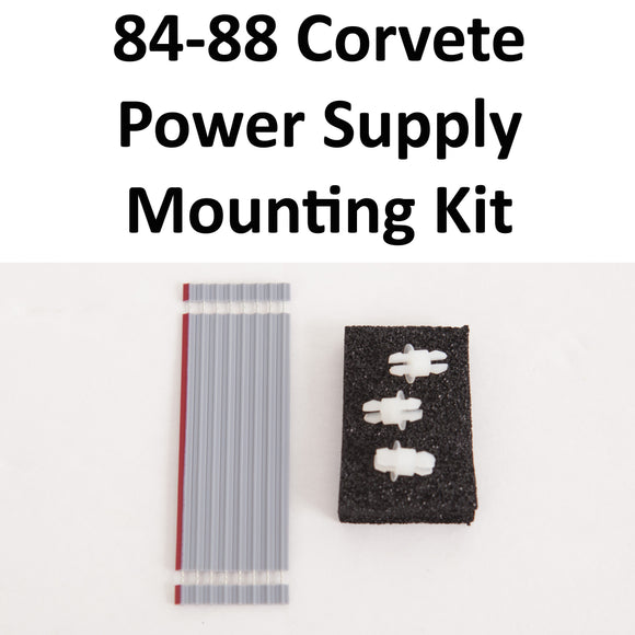 1984-1988 Corvette Power Supply Cable and Mounting Clips Kit