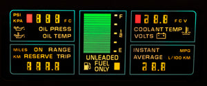 1984 Corvette Center Engine Information LCD (New)