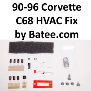 1990-1996 Corvette C68 ECC AC HVAC Restoration Kit