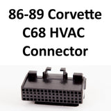 1986-1989 Corvette C68 ECC AC HVAC Controller Connector Kit