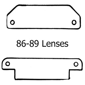 1986-1989 Corvette Plastic Lens Kit with Rivets