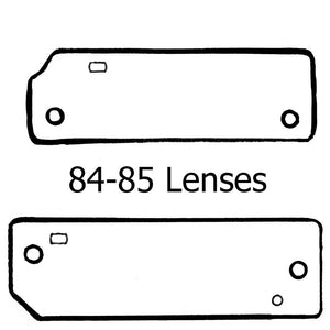 1984-1985 Corvette Instrument Panel Plastic Lens Kit with Rivets